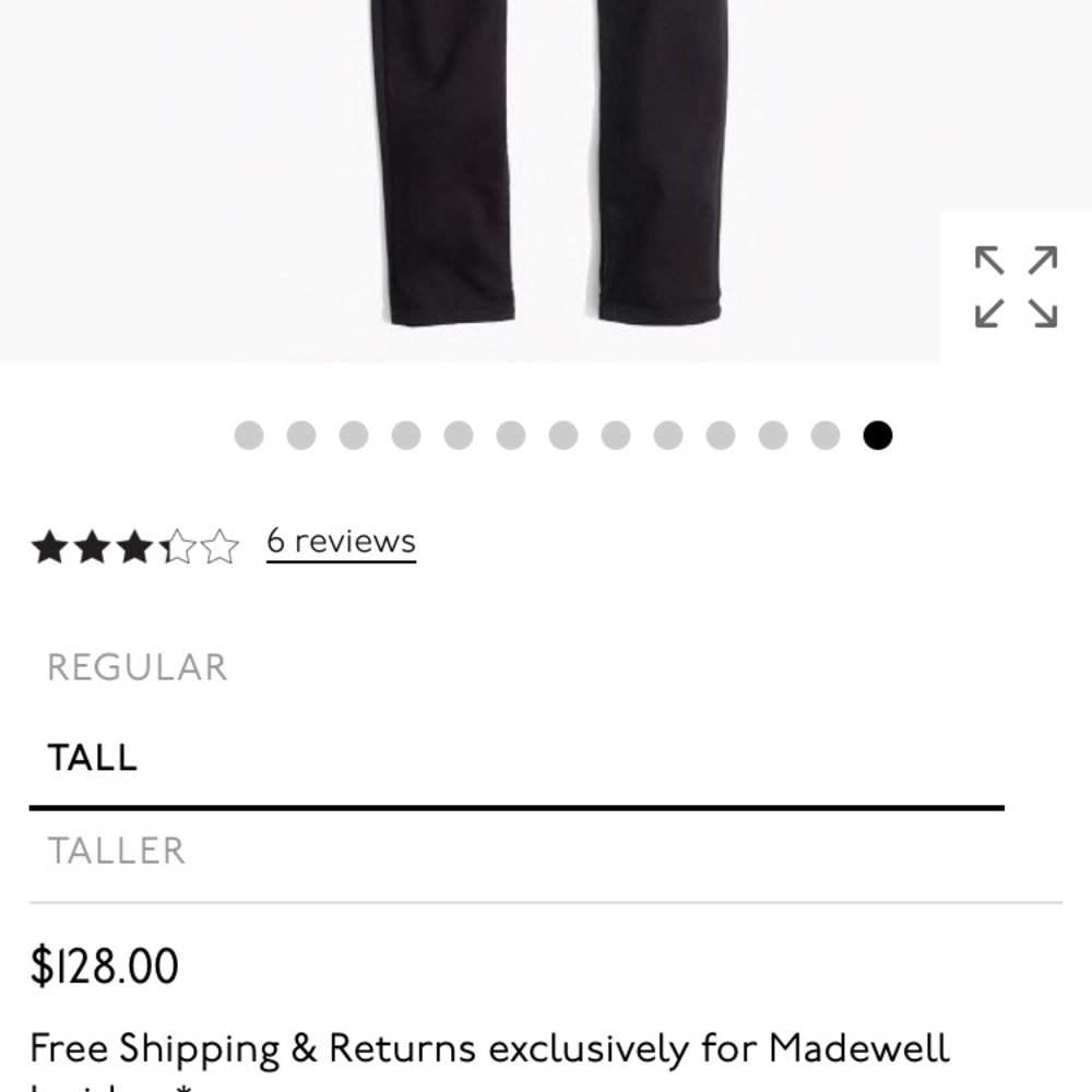 Madewell 9” High-rise skinny black jean denim JCre - Picture 4 of 4